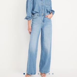 NWT Old Navy High-Waisted Baggy Wide-Leg Jeans